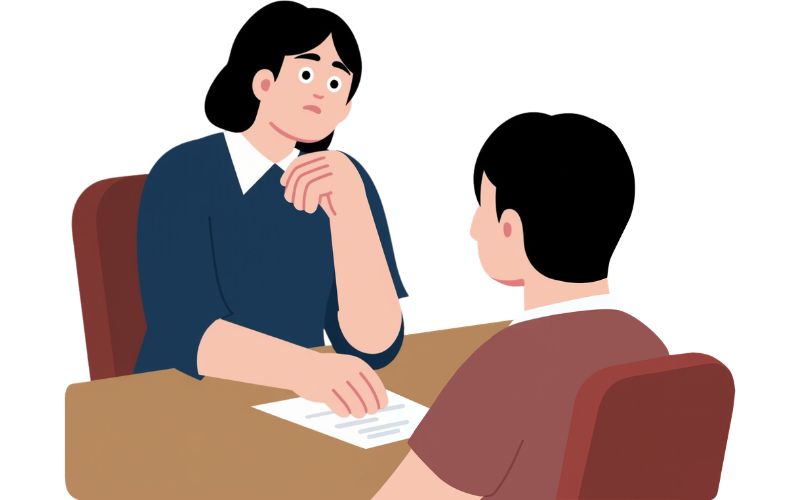An adult during a private ADHD assessment