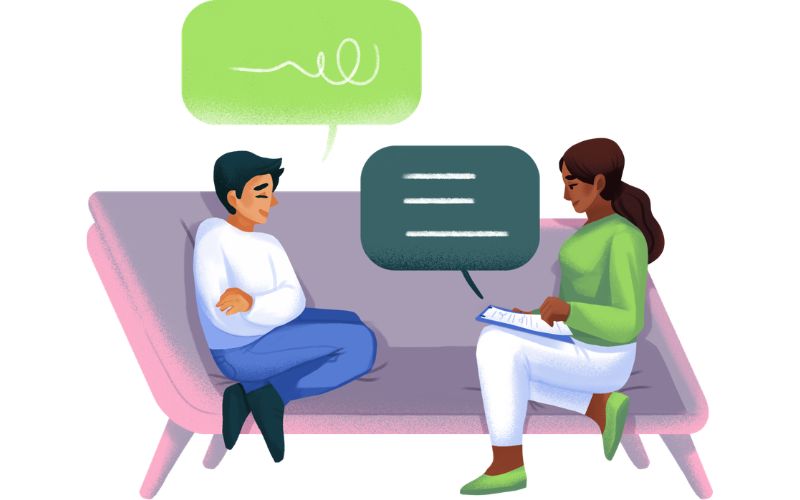 A teenager during an ADHD assessment