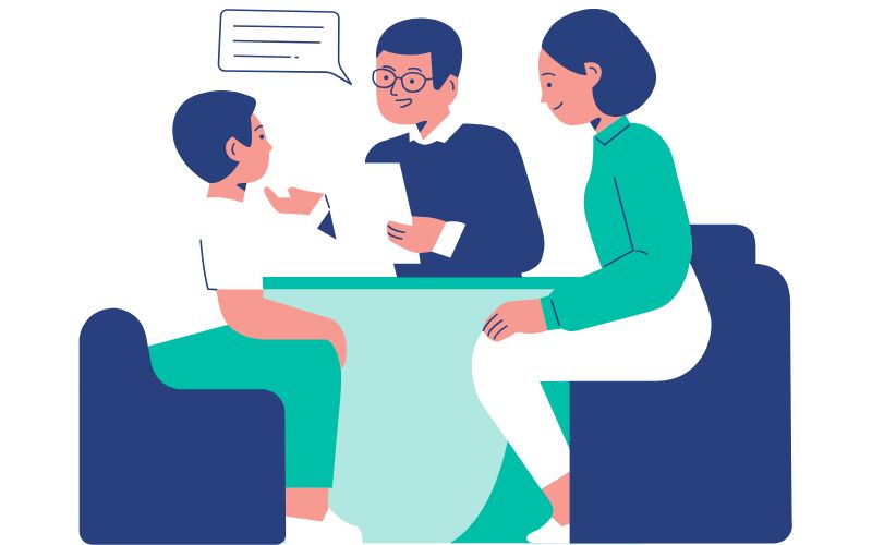 A foster carer and child together at home
